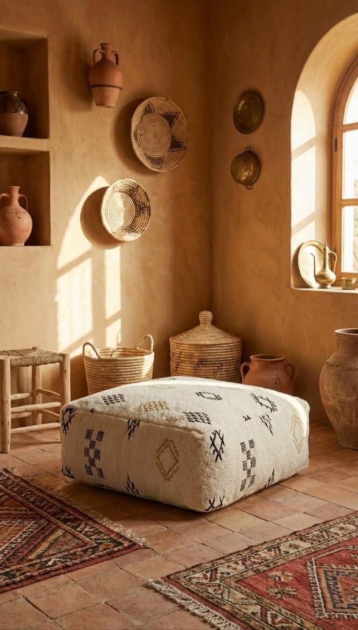 Beyond the Rug: Berber Poufs and Floor Cushions in Modern Rooms