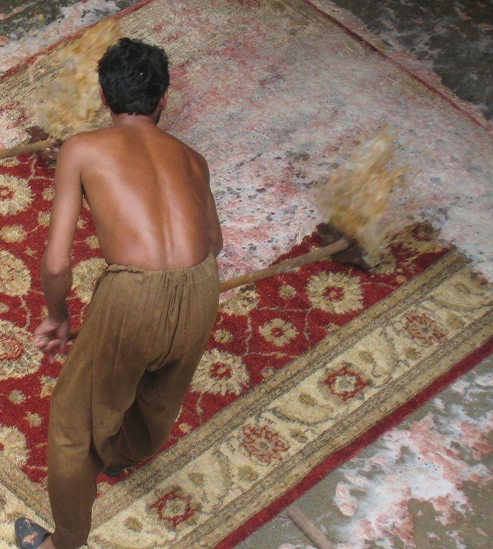 How a Rug Is Washed: The Final Craft Before It Ships