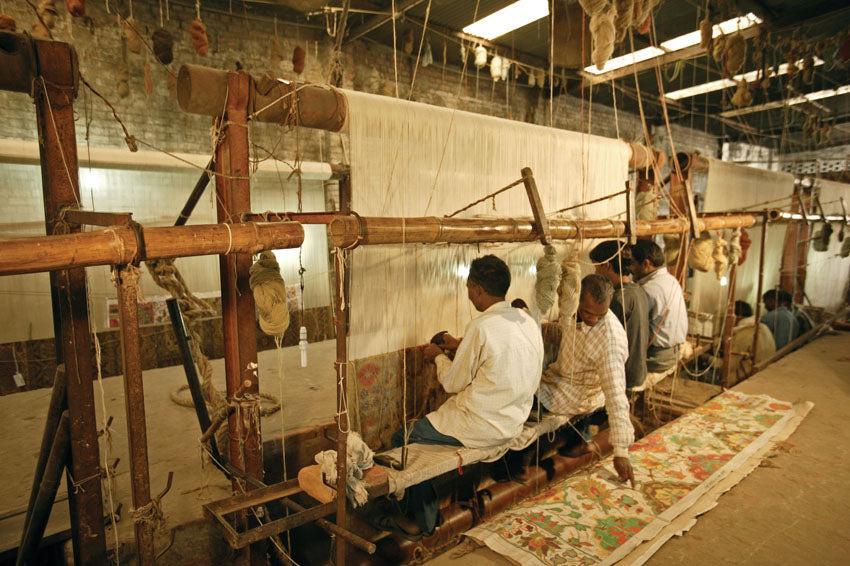 Raheem and Son manufacturing floor, Bhadohi India