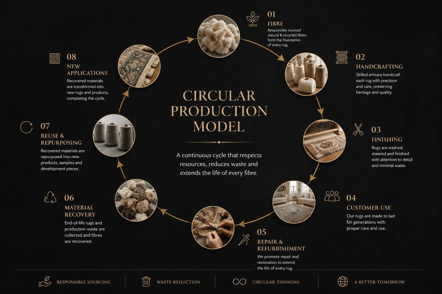 Circular production model diagram