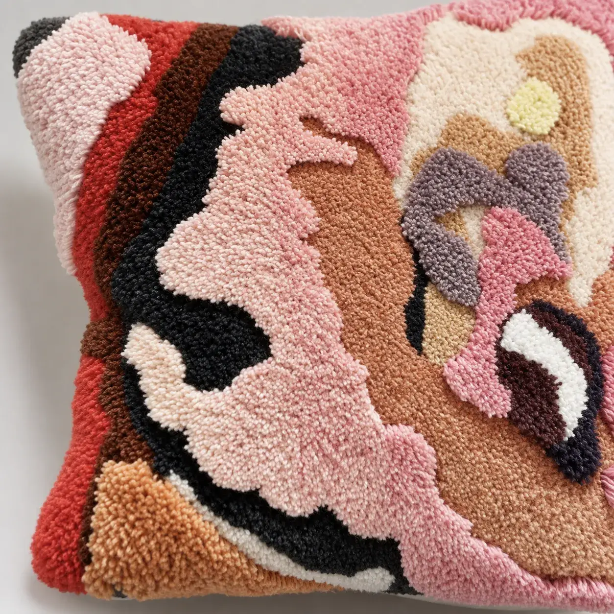 Close view of the Agate Cushion Cover showing its texture and detail