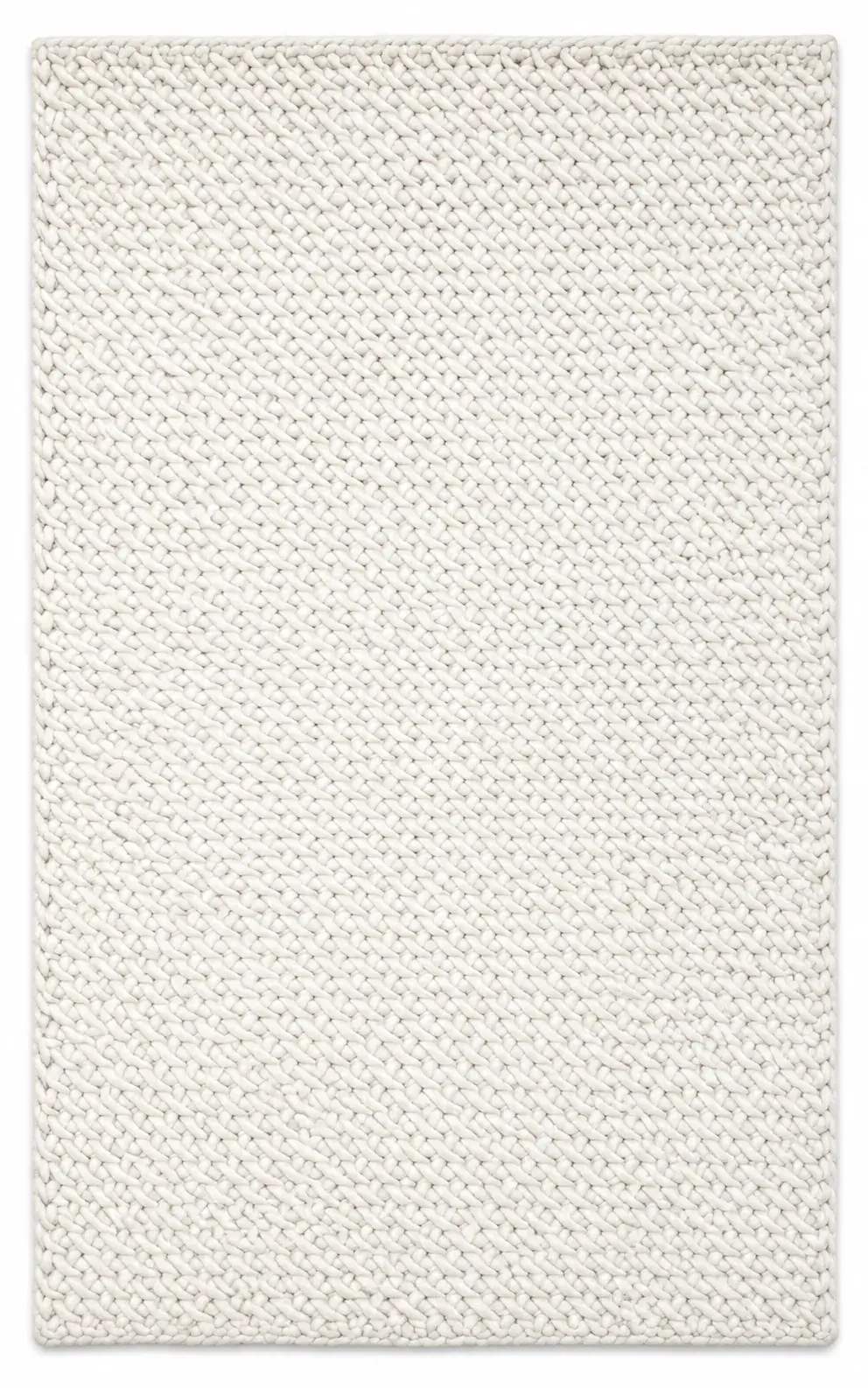 Alder Rug in white, flatweave geometric pattern rug, full view