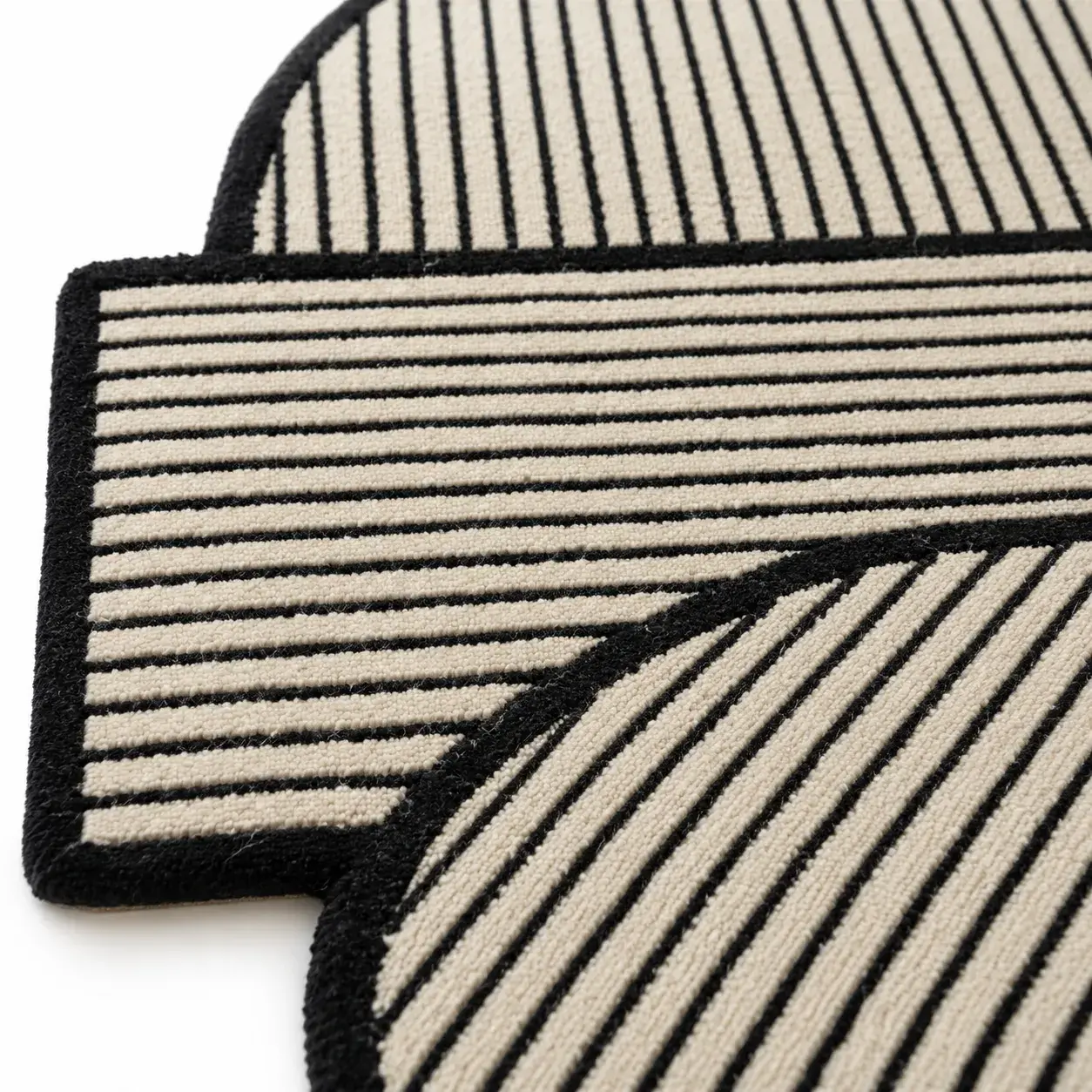 Close view of the Aldo Rug showing its texture and detail