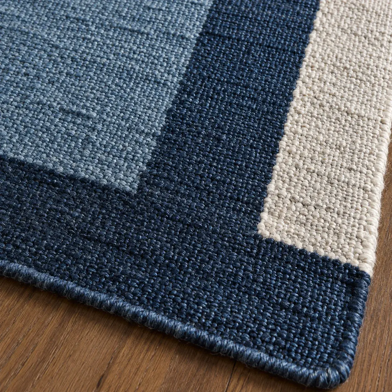 Close view of the Alma Rug showing its texture and detail