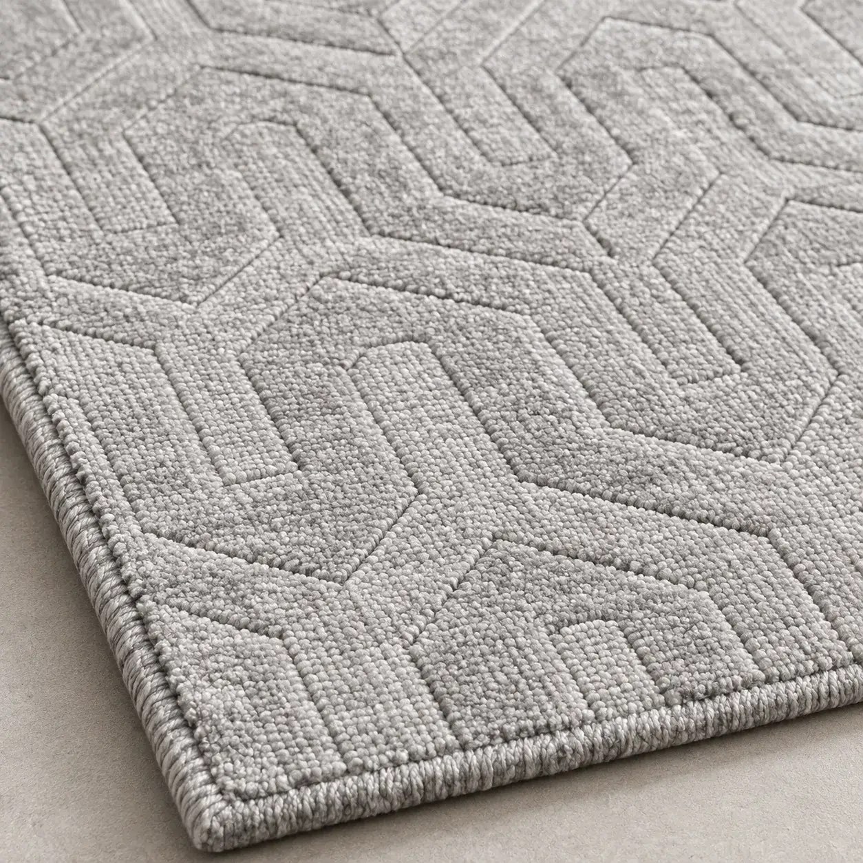 Close view of the Ambrose Rug showing its texture and detail
