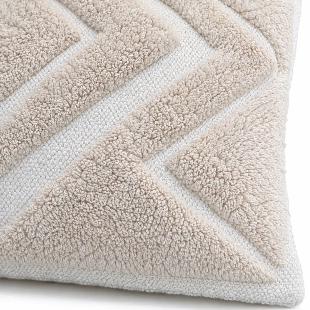 Close view of the Ashby Cushion Cover showing its texture and detail
