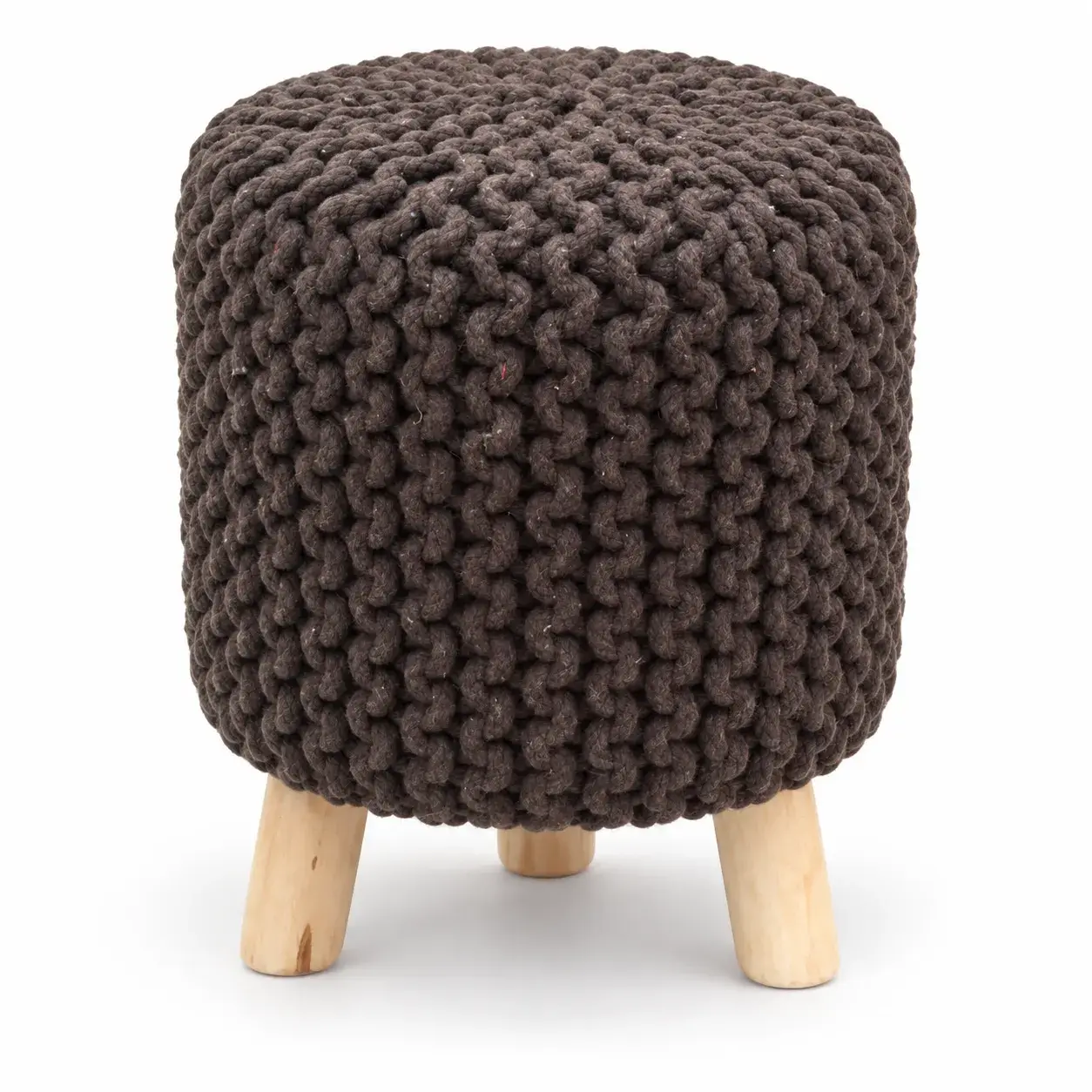 Aster Pouf, round pouf, full view