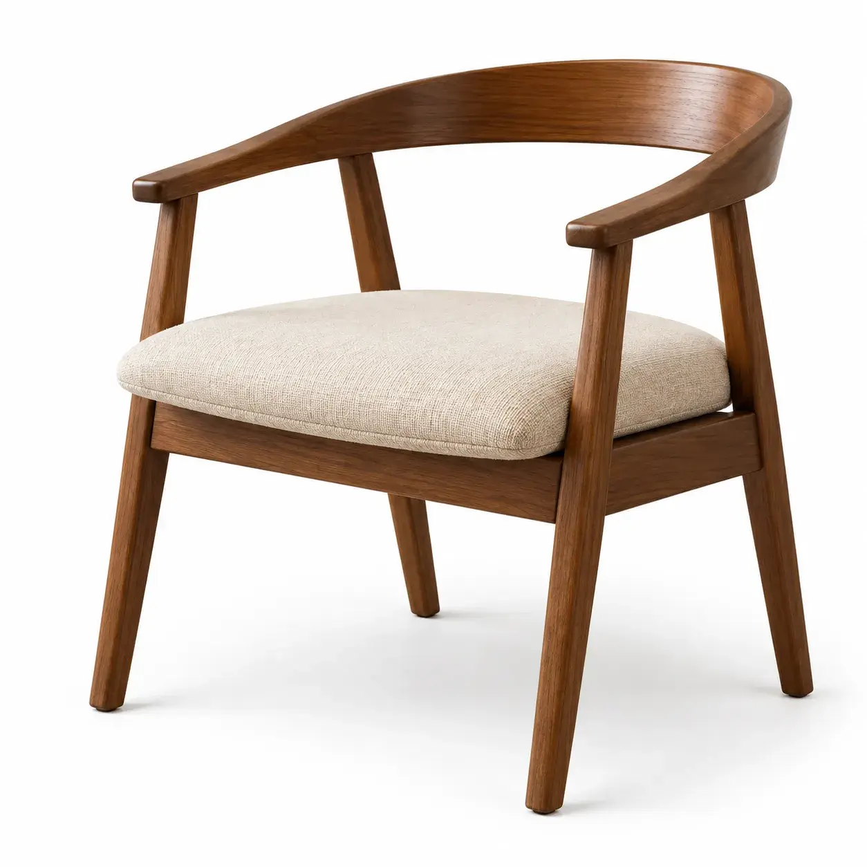 Close view of the Aurel Armchair showing its texture and detail