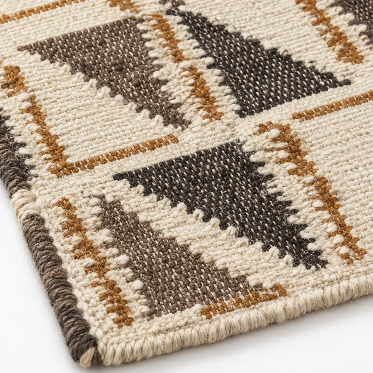Close view of the Avocet Rug showing its texture and detail