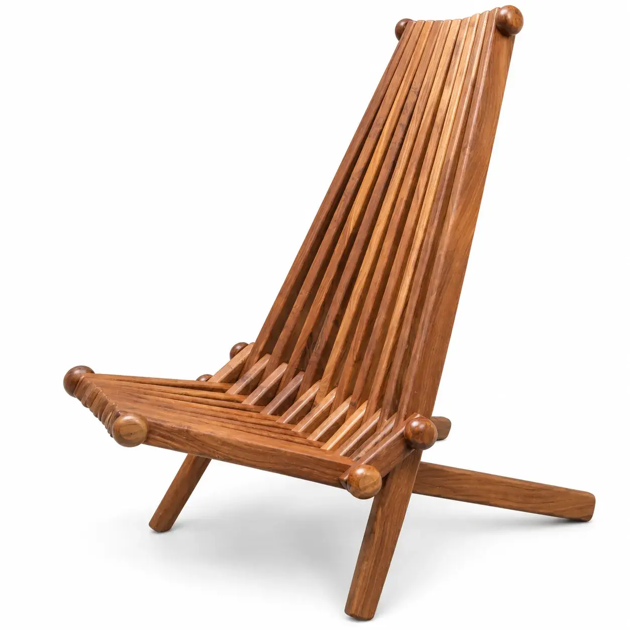 Close view of the Bastien Folding Chair showing its texture and detail