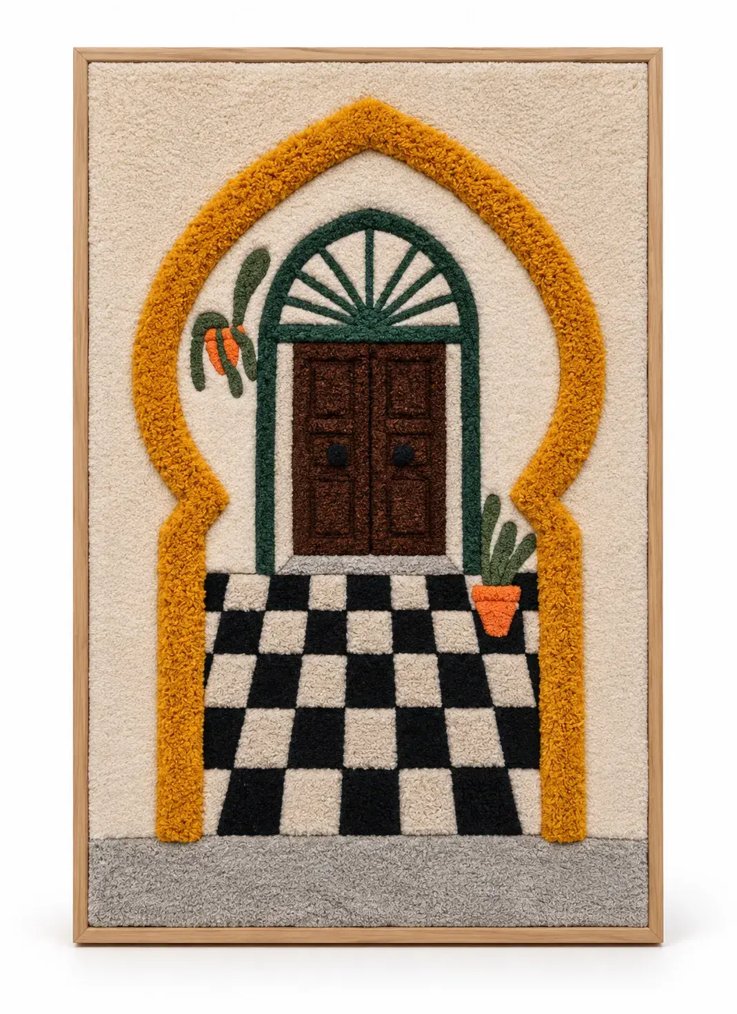 Bertram Wall Hanging, hand-finished wall hanging, full view
