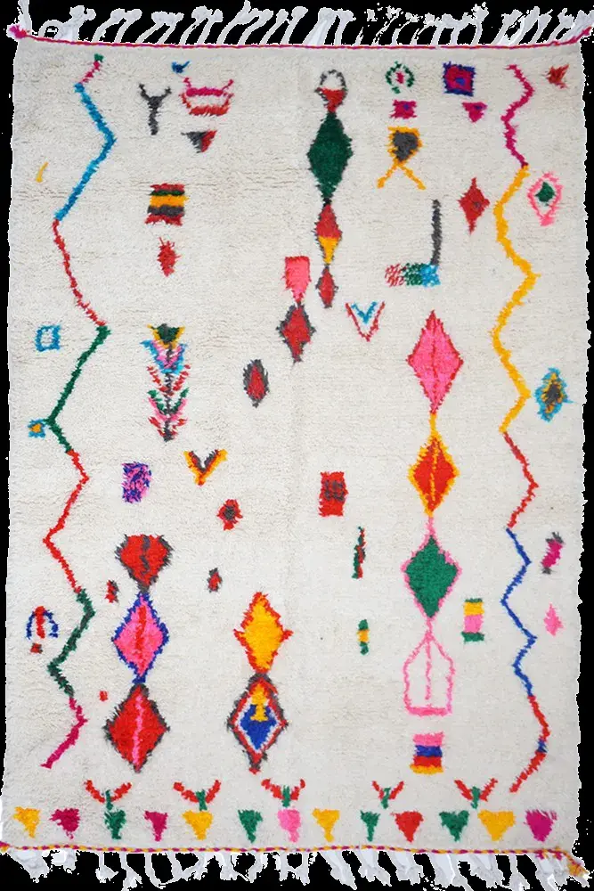Briar Rug, hand-knotted patterned rug, full view