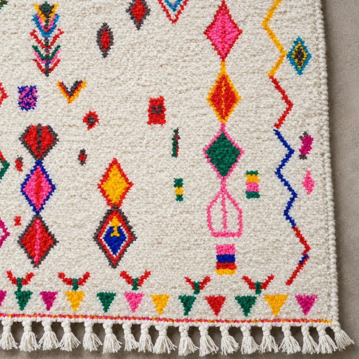 Close view of the Briar Rug showing its texture and detail