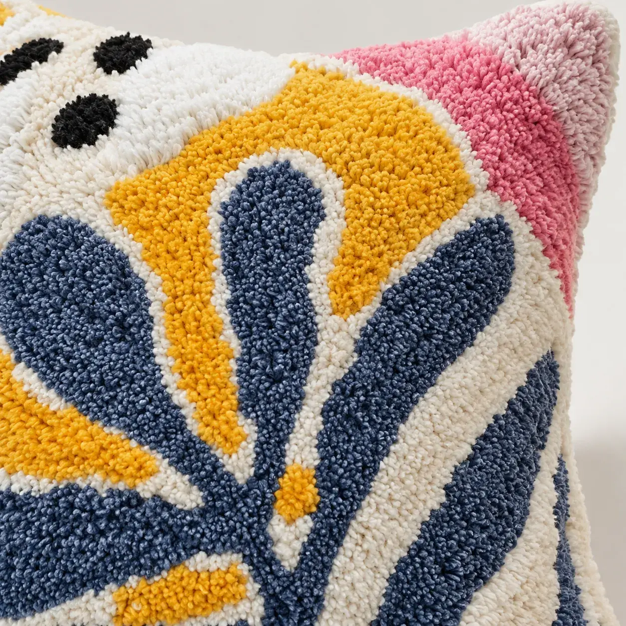 Close view of the Casimir Cushion Cover showing its texture and detail