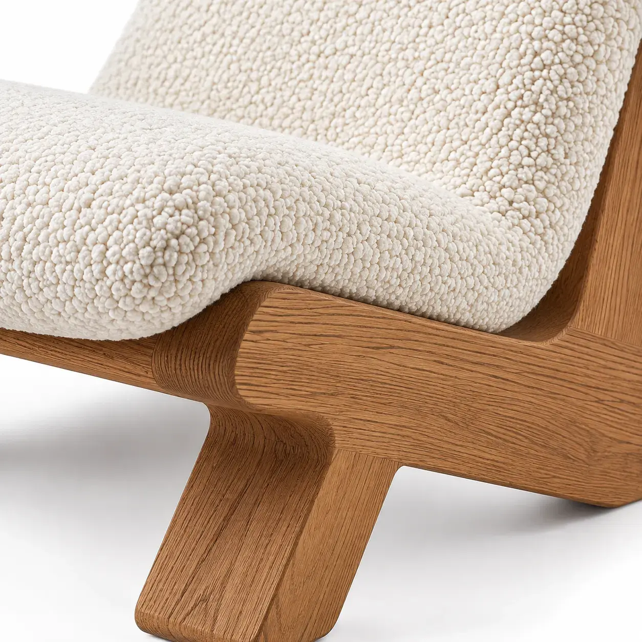 Close view of the Cosima Lounge Chair showing its texture and detail