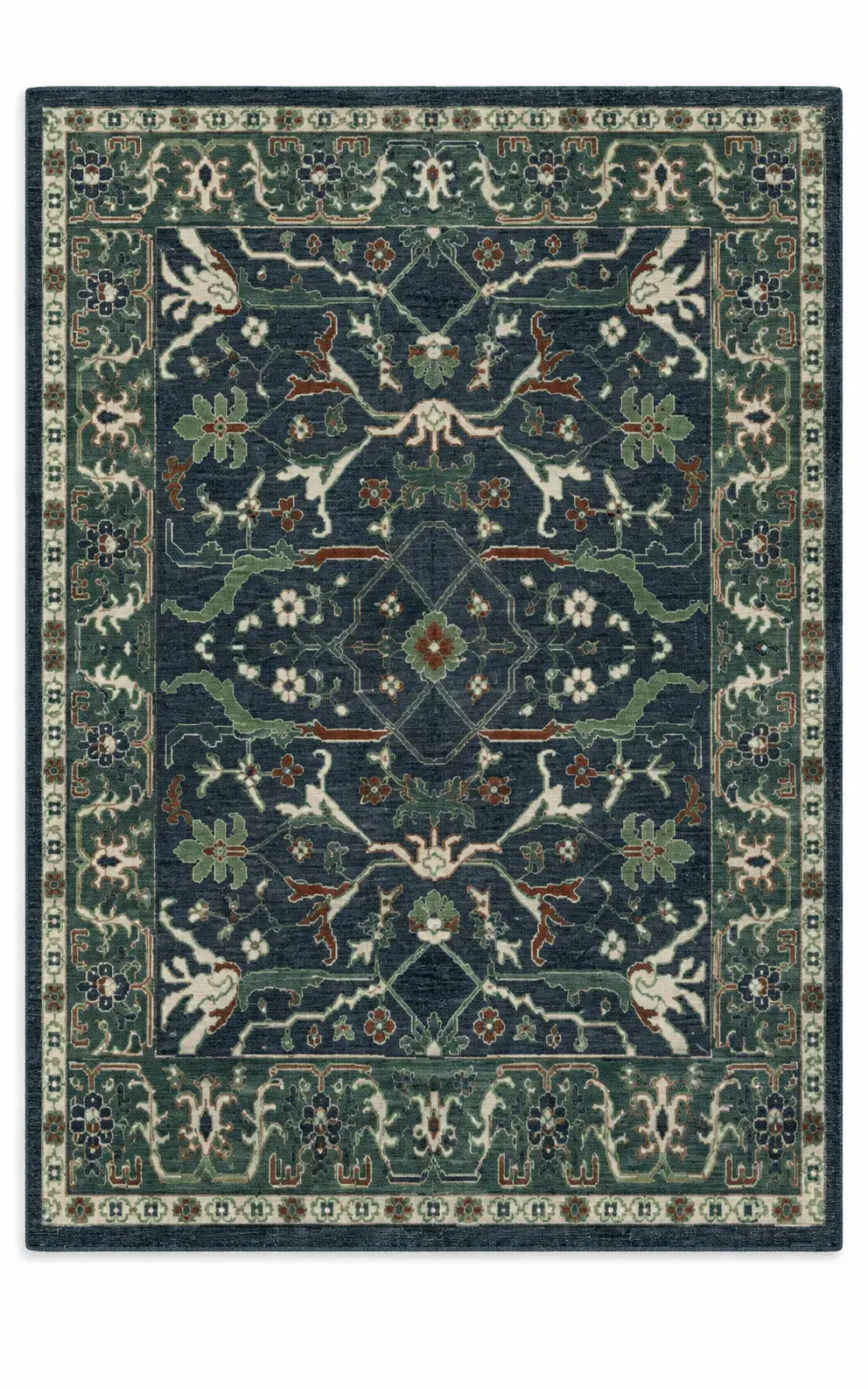 Close view of the Dario Rug showing its texture and detail