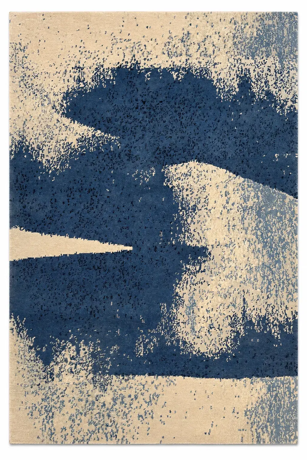Delphine Rug, hand-knotted patterned rug, full view