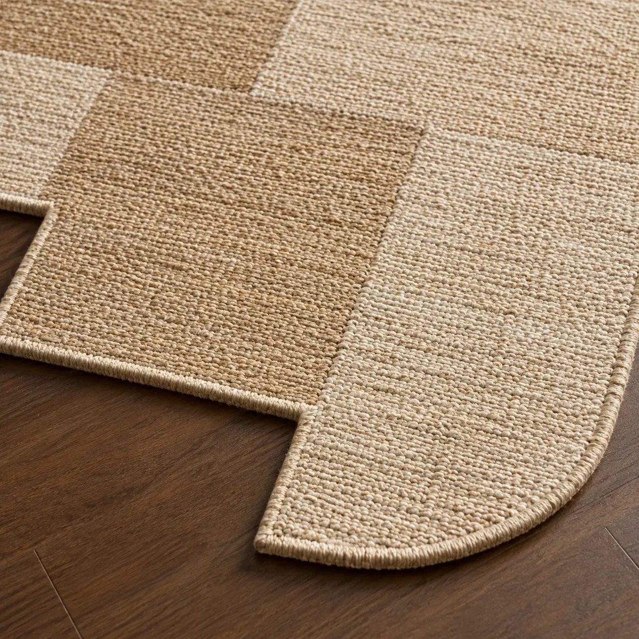 Close view of the Dorothea Rug showing its texture and detail