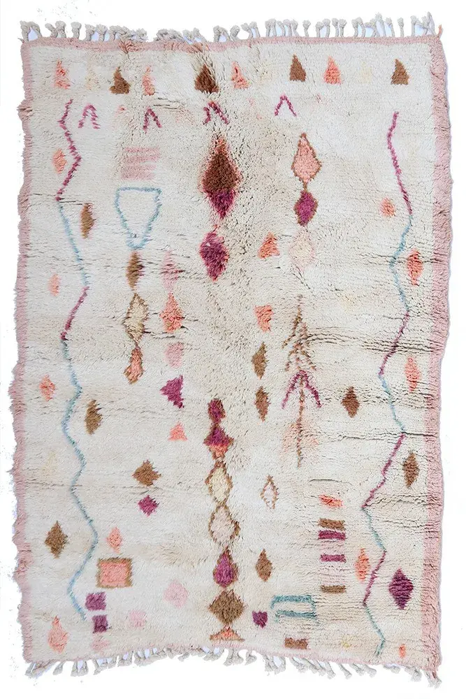 Dunlin Rug, hand-knotted patterned rug, full view