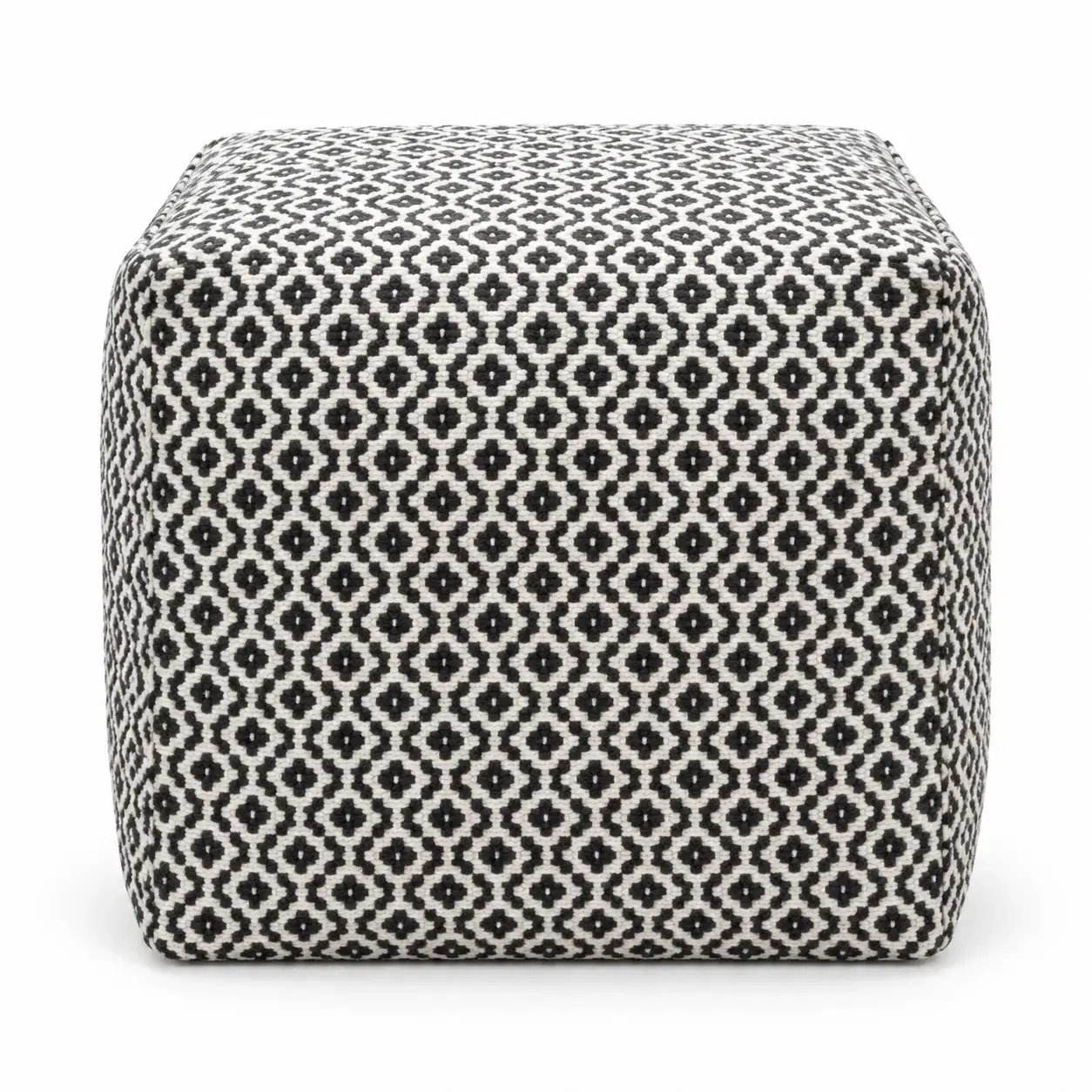 Emmet Pouf, round pouf, full view