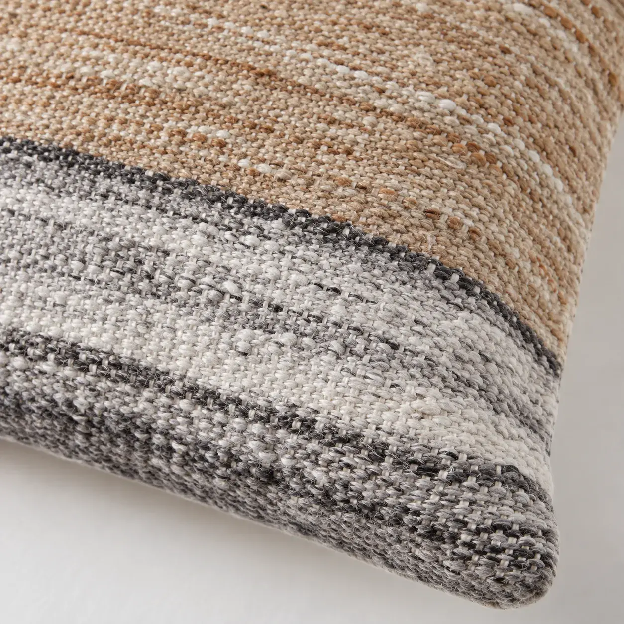 Close view of the Farah Cushion Cover showing its texture and detail
