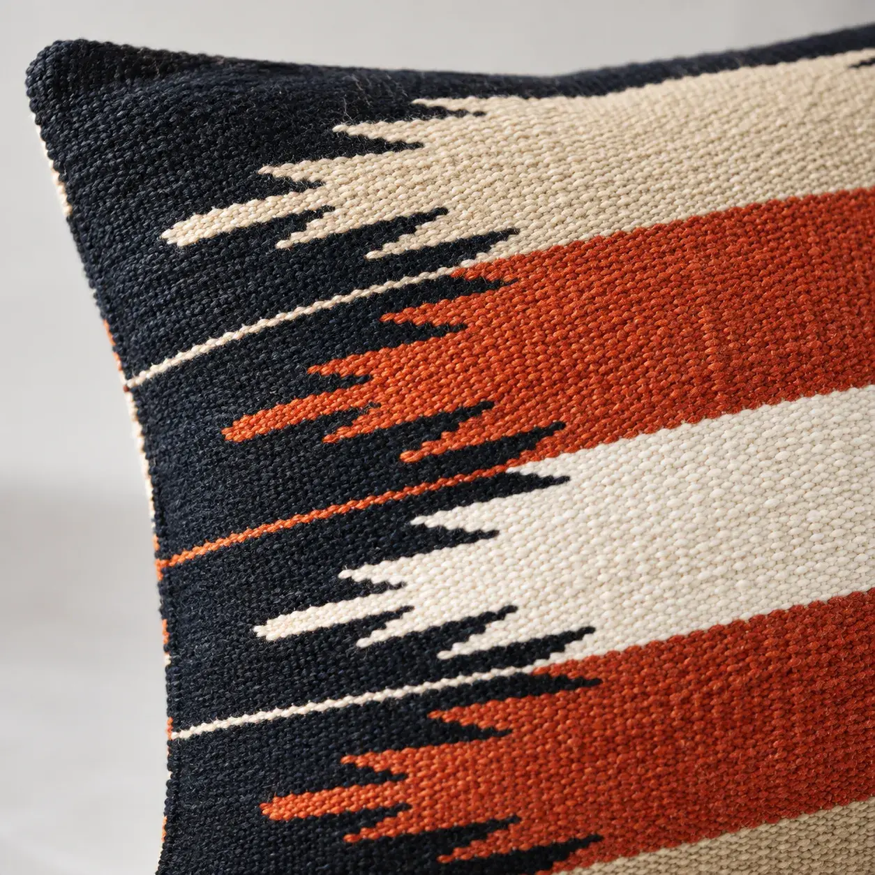 Close view of the Fathom Cushion Cover showing its texture and detail