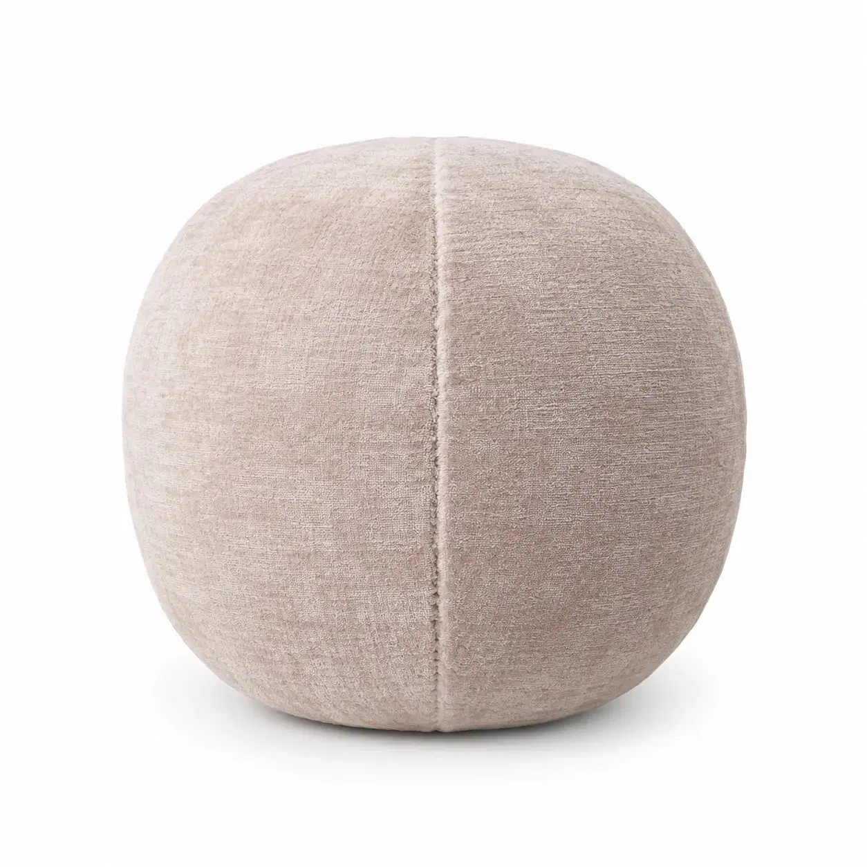 Fennel Pouf, round pouf, full view