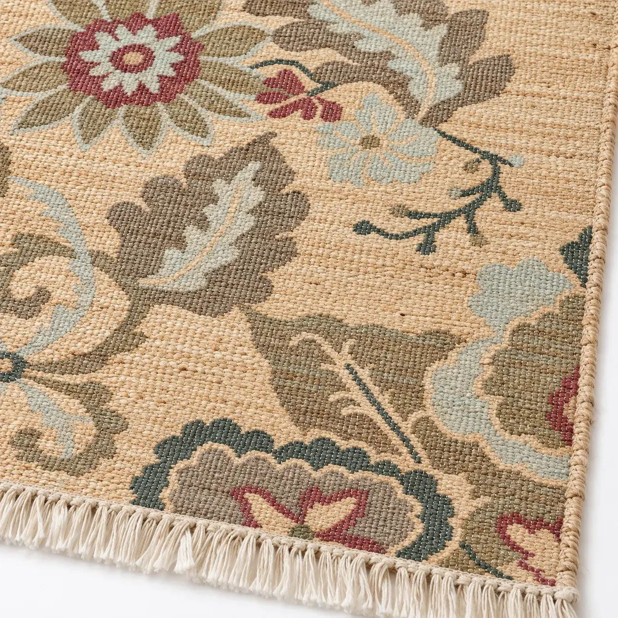 Close view of the Florian Rug showing its texture and detail