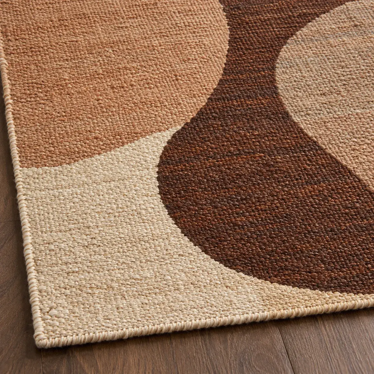Close view of the Ganymede Rug showing its texture and detail