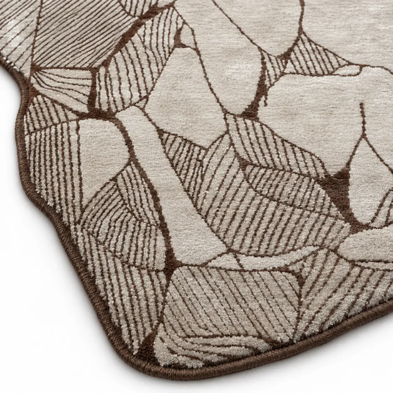 Close view of the Garrick Rug showing its texture and detail