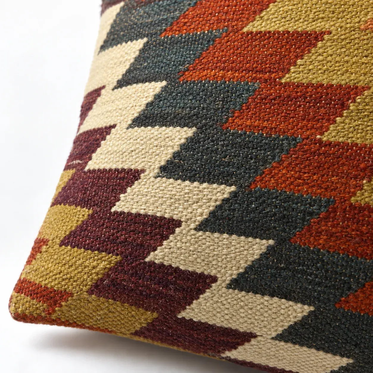 Close view of the Gia Cushion Cover showing its texture and detail