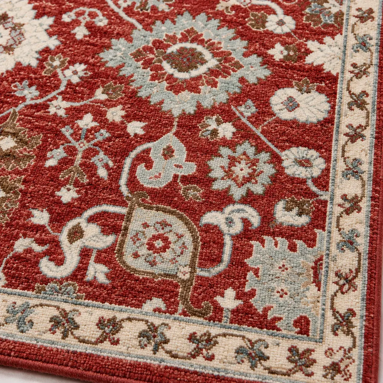Guadalupe Rug styled in a room, digitally rendered