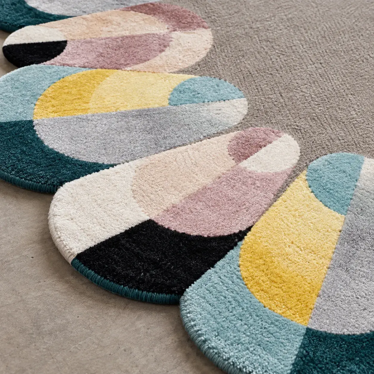 Close view of the Gunnar Rug showing its texture and detail