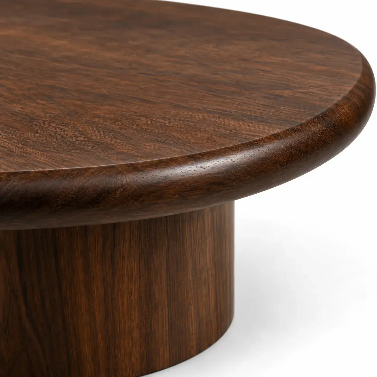 Close view of the Hadley Coffee Table showing its texture and detail