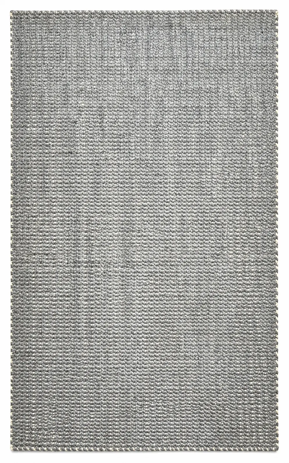 Hazel Rug in grey white, flatweave geometric pattern rug, full view