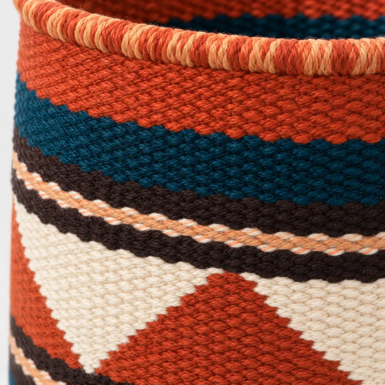 Heath Basket styled in a room, digitally rendered