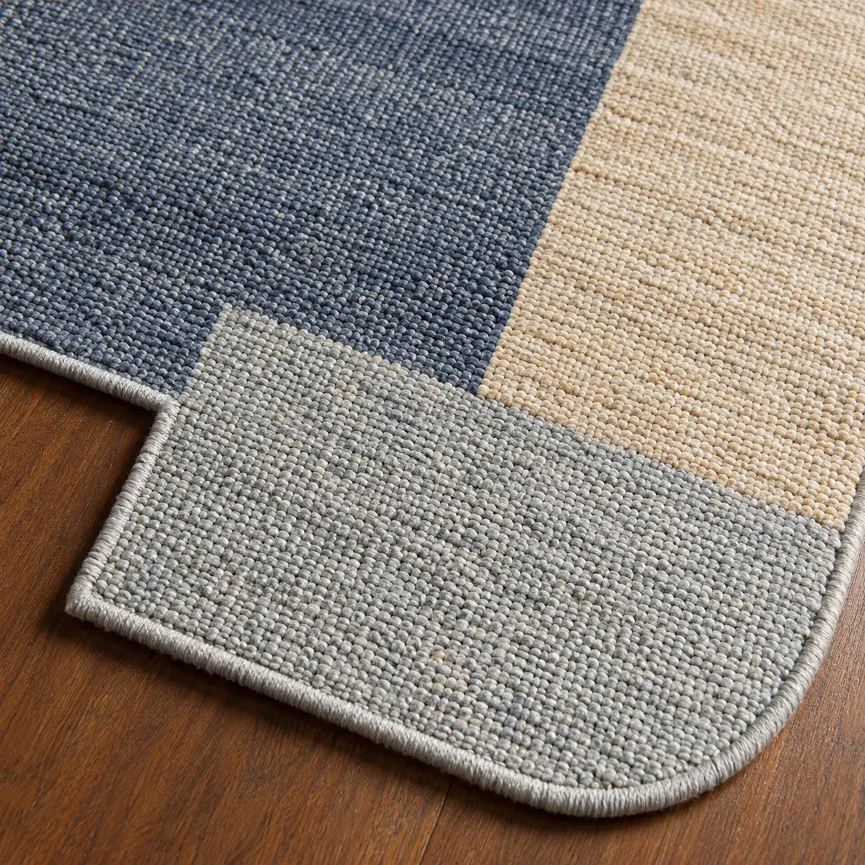 Close view of the Hector Rug showing its texture and detail