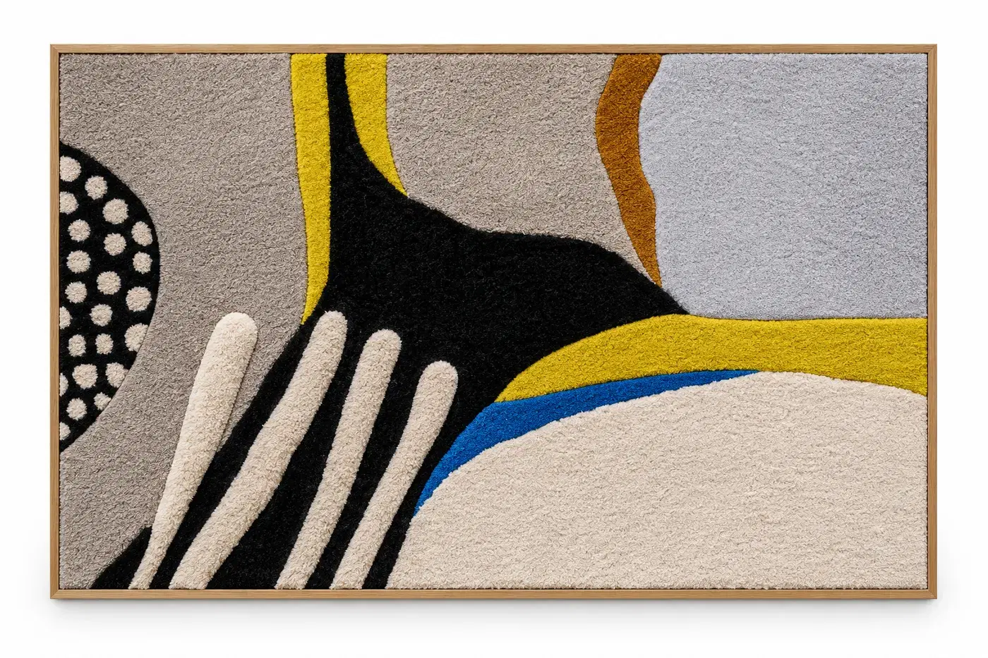Close view of the Herringbone Wall Hanging showing its texture and detail