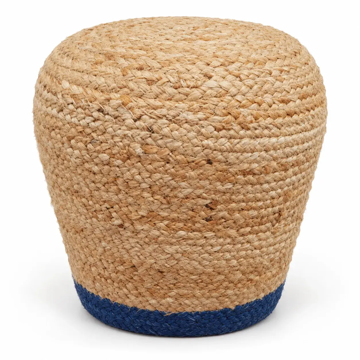 Hugo Pouf, round pouf, full view