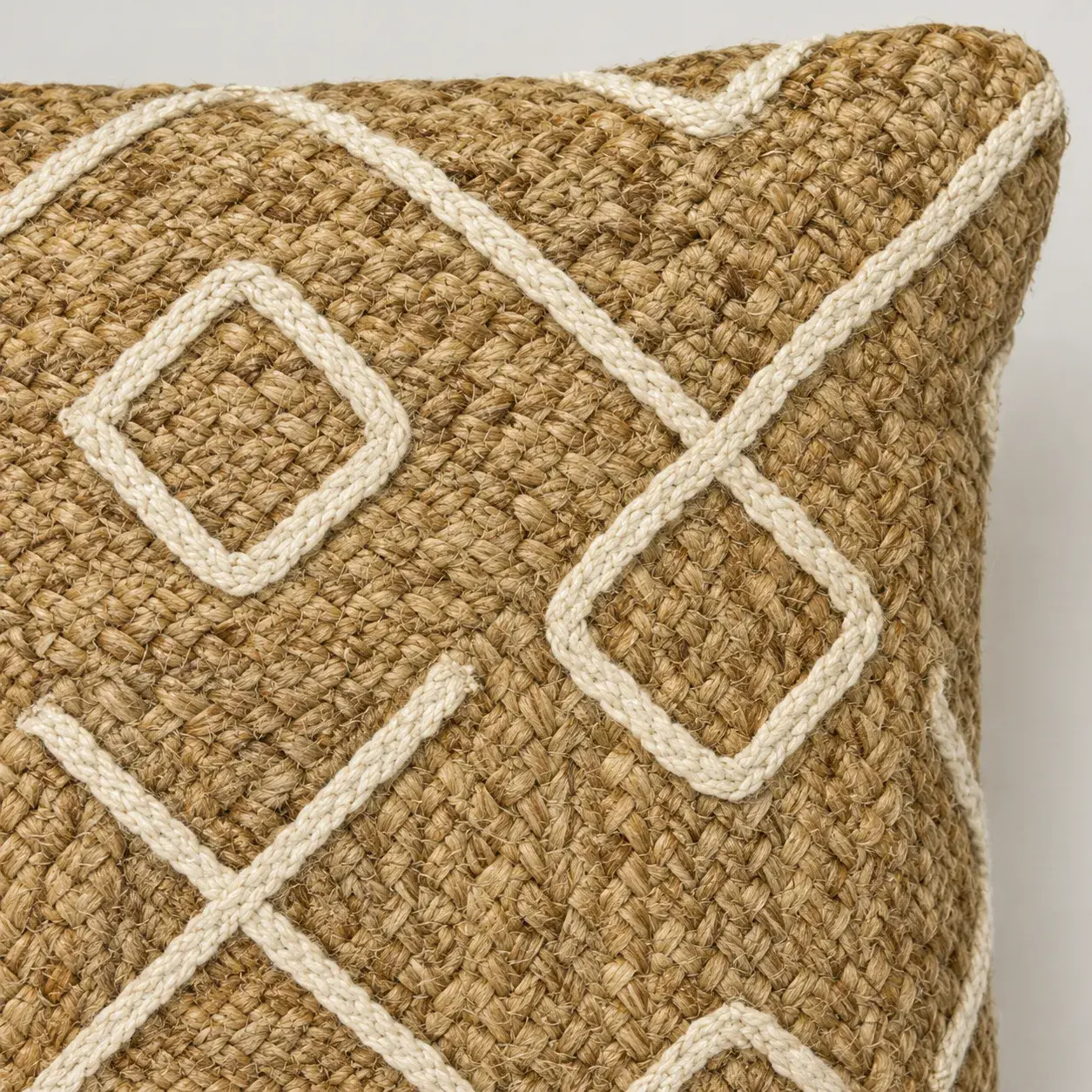 Close view of the Ichiro Cushion Cover showing its texture and detail