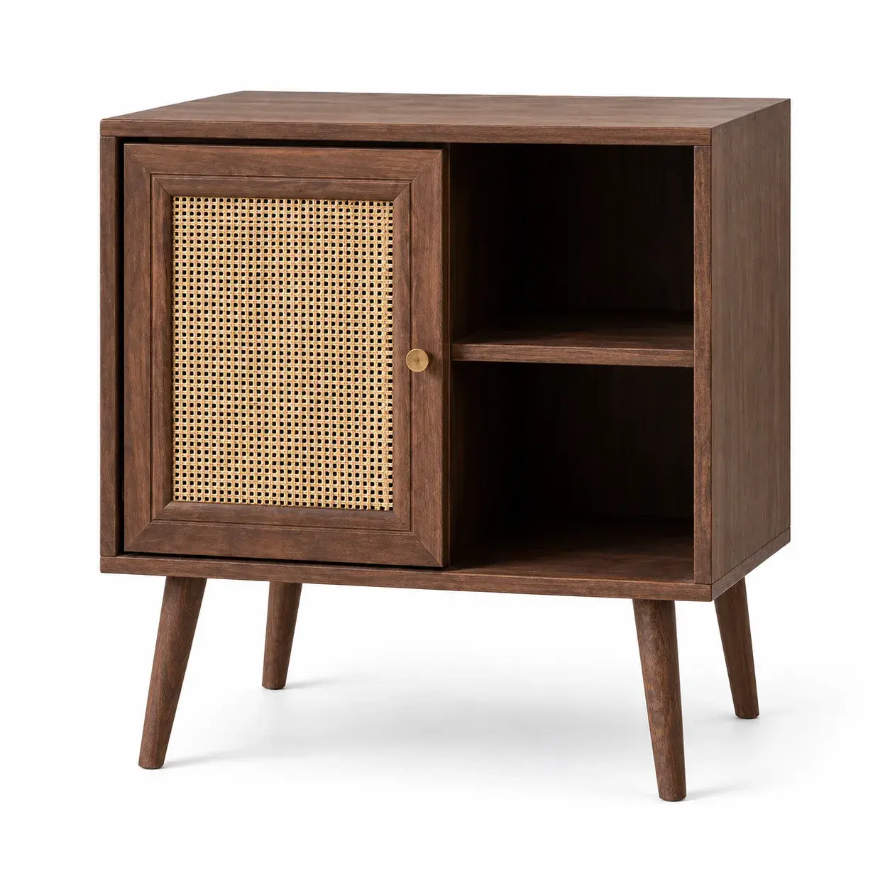 Close view of the Imogen Nightstand showing its texture and detail