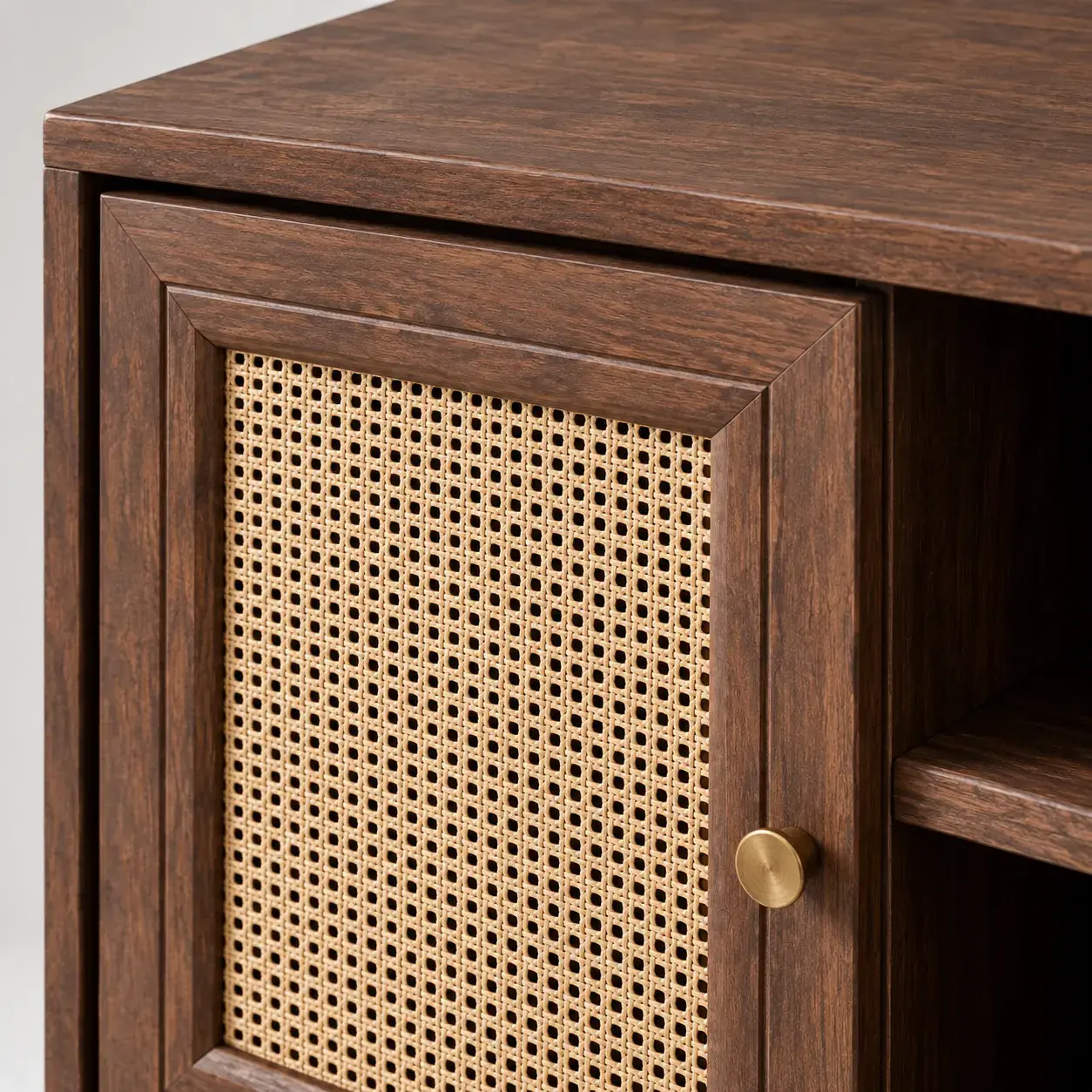 Imogen Nightstand styled in a room, digitally rendered