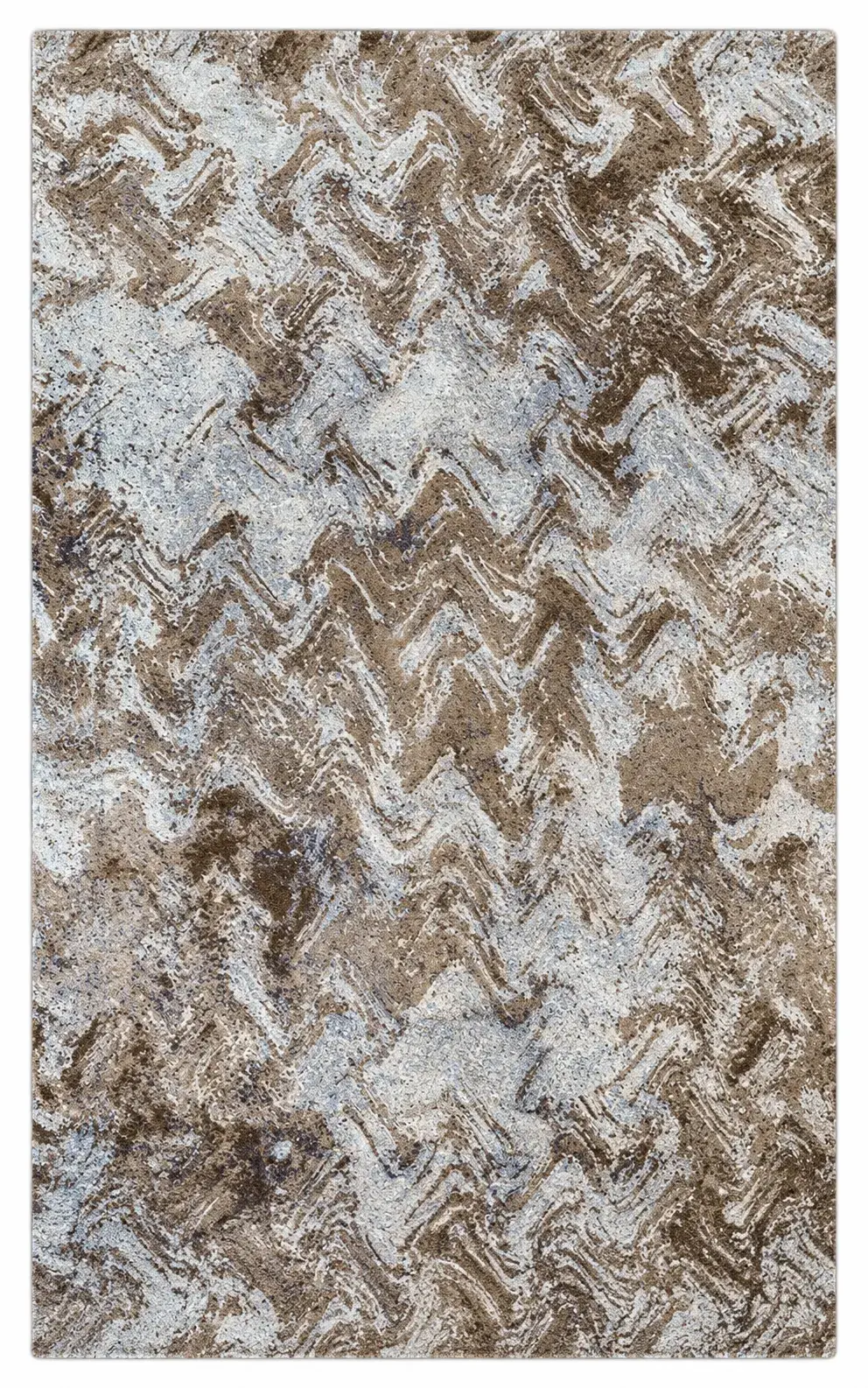 Ingram Rug, hand-knotted patterned rug, full view