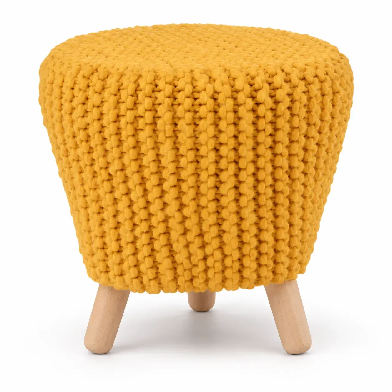 Juno Pouf, round pouf, full view