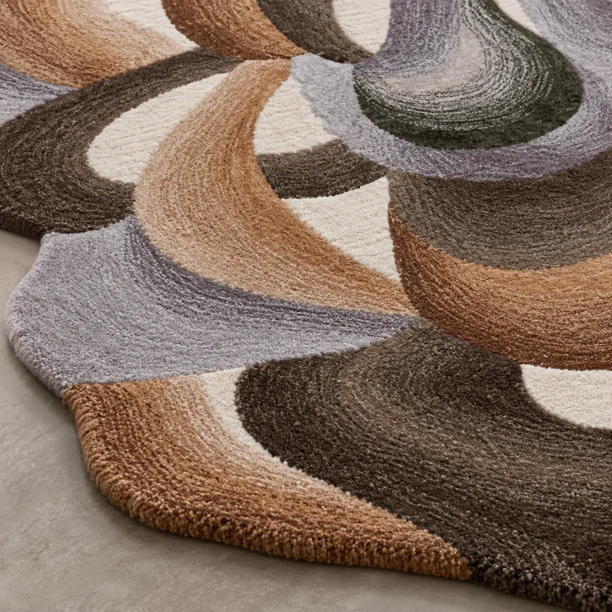 Close view of the Kendal Rug showing its texture and detail