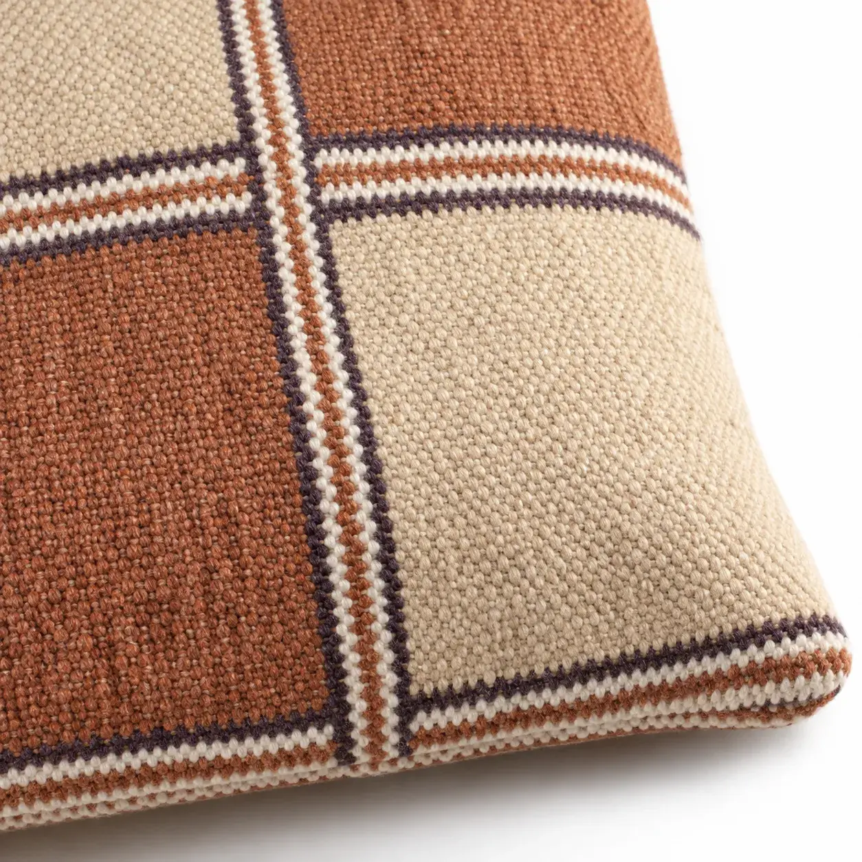 Close view of the Kirkby Cushion Cover showing its texture and detail