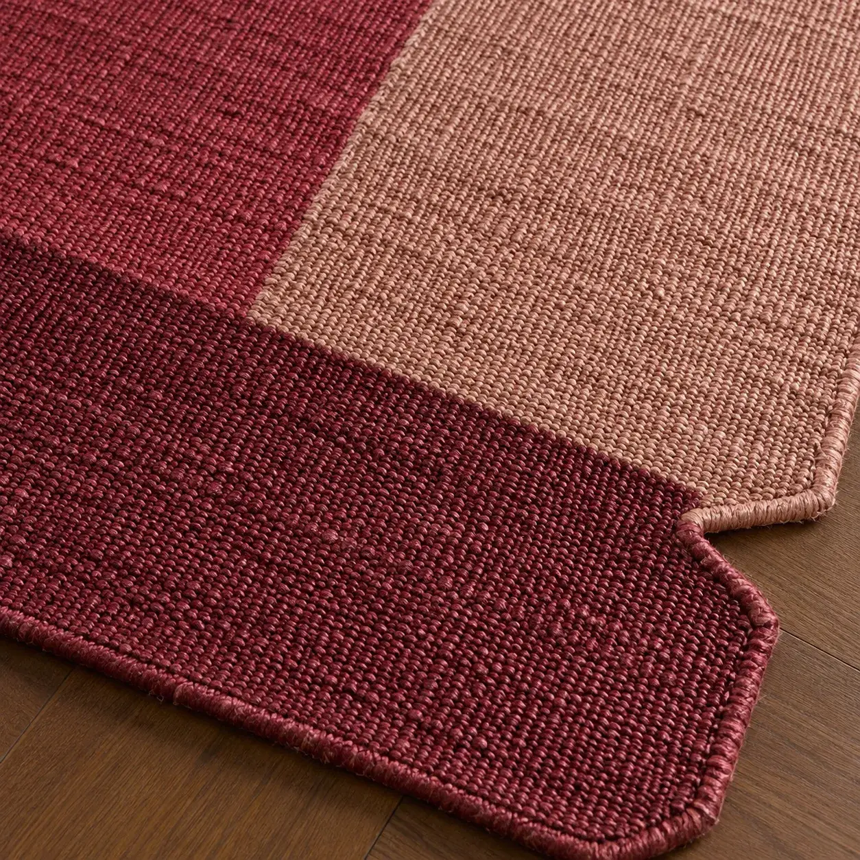Close view of the Knoll Rug showing its texture and detail