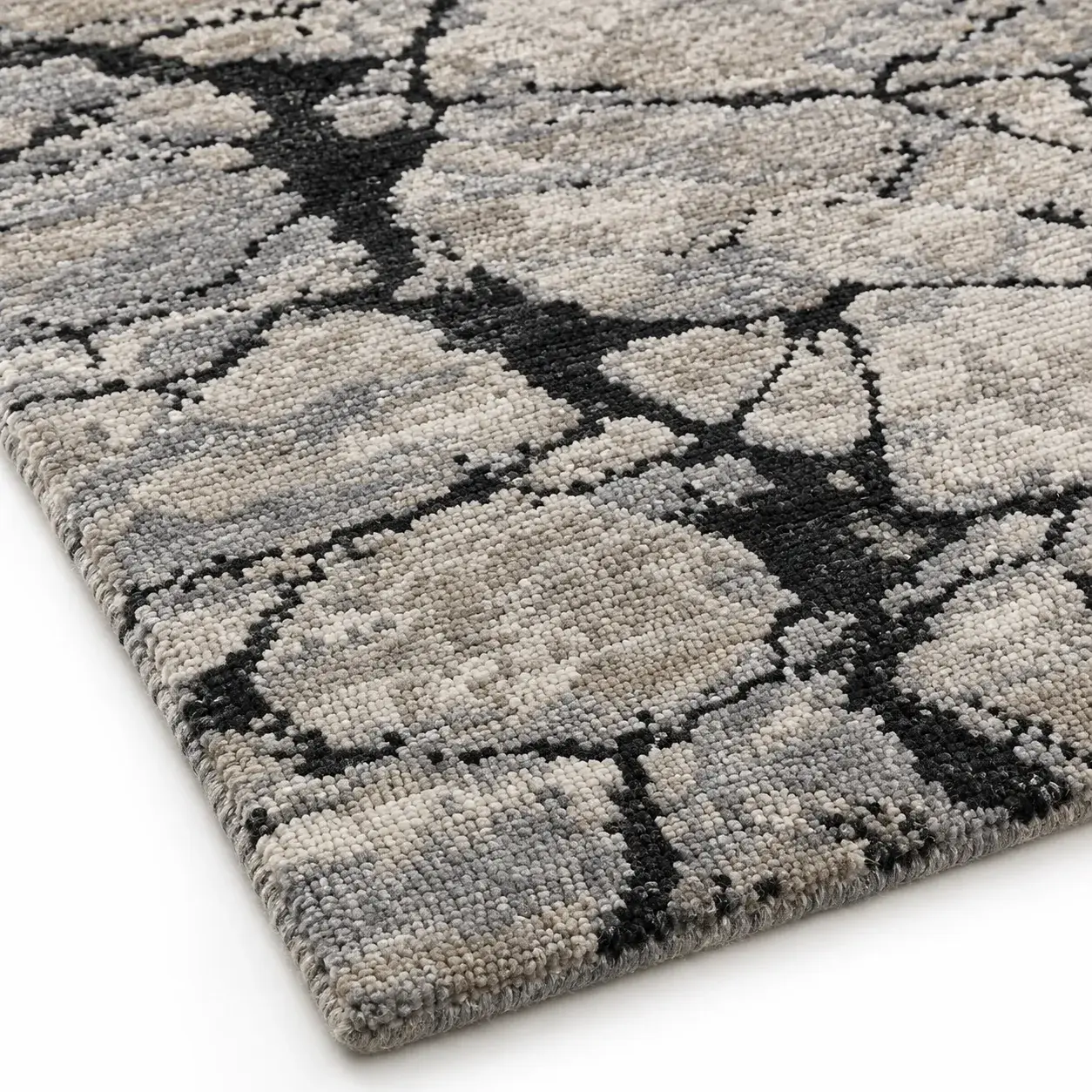 Close view of the Lazar Rug showing its texture and detail