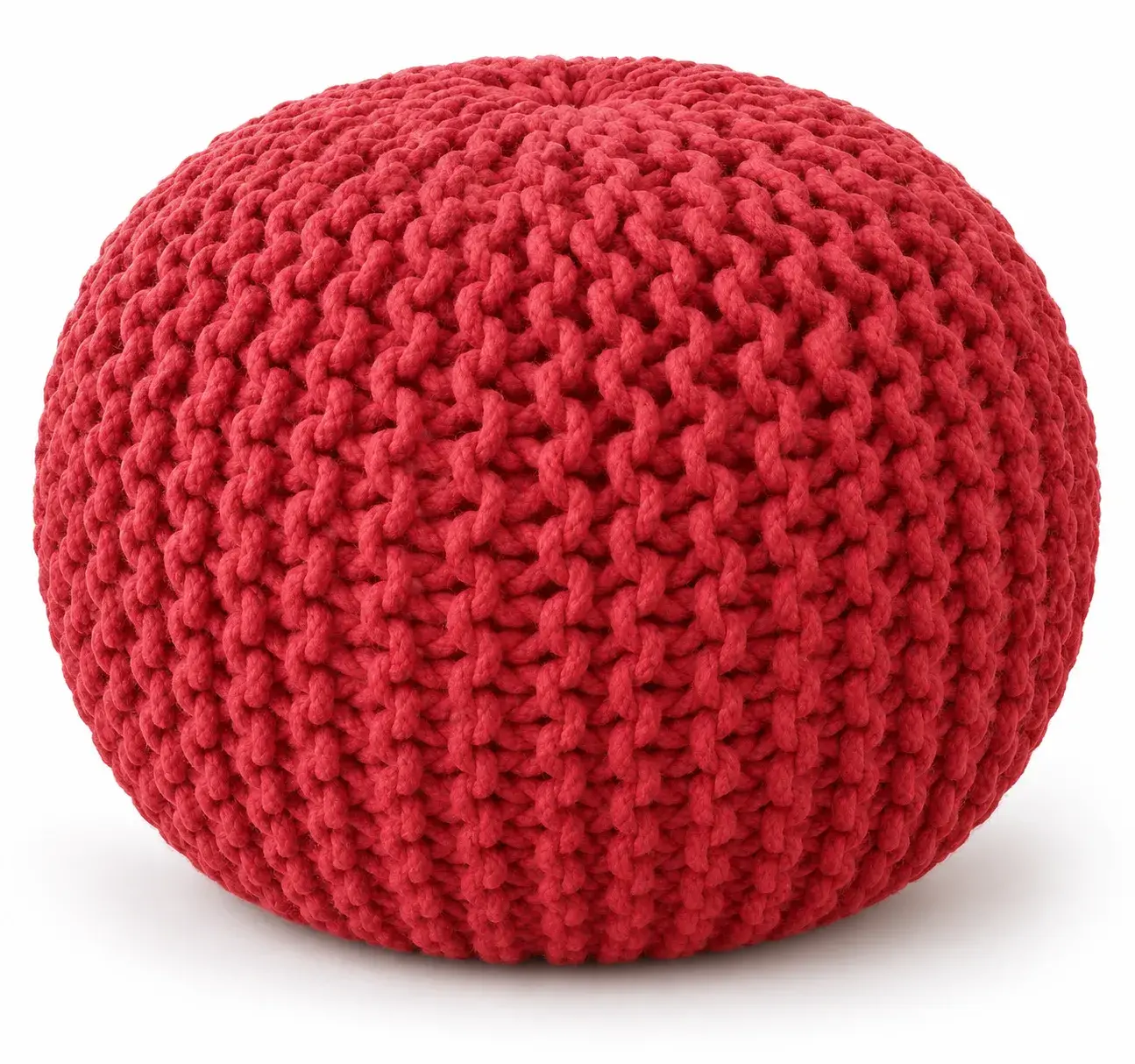 Lena Pouf, round pouf, full view