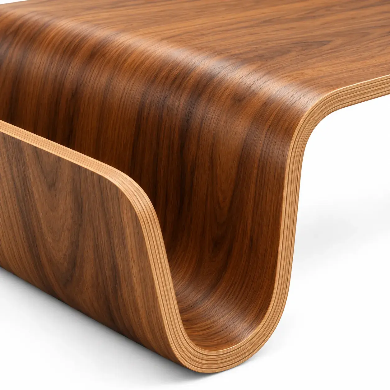 Close view of the Maren Coffee Table showing its texture and detail